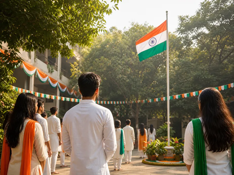 Republic Day ceremony at the campus